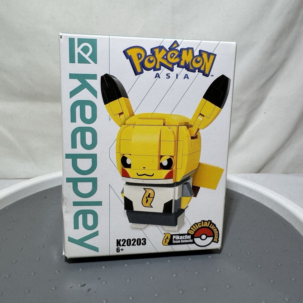 Authentic Official Licensed Qman Keeppley Pokemon Team Galactic-Pikachu K20203